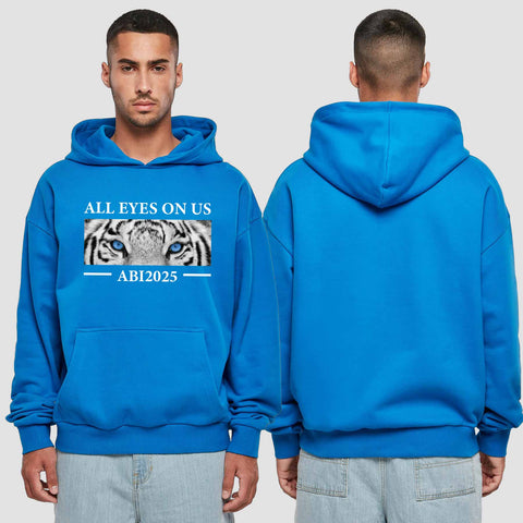 1021 "all Eyes Tiger" Abi Premium Oversize Hoodie einseitig bedruckt