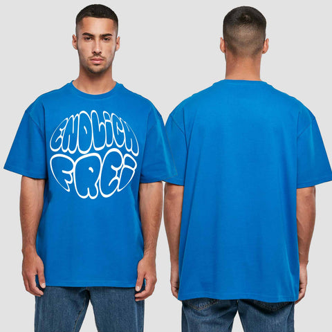 1034 "Endlich frei" Abschluss ABI Oversize T-Shirt einseitig bedruckt