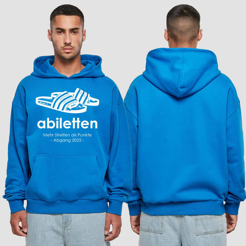 1003 "Abiletten" Abi Premium Oversize Hoodie einseitig bedruckt