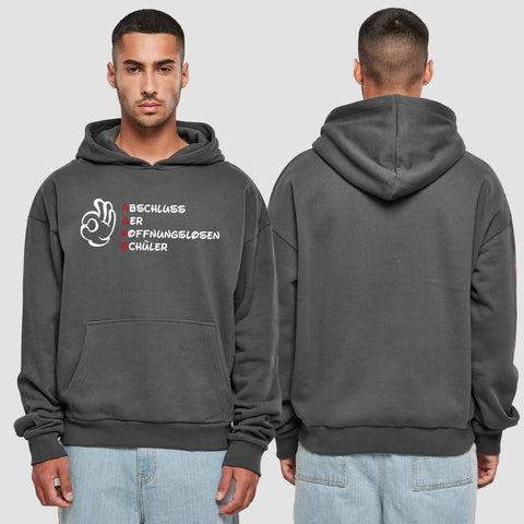 1011 "ADHS" Abschluss Premium Oversize Hoodie einseitig bedruckt