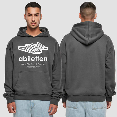 1003 "Abiletten" Abi Premium Oversize Hoodie einseitig bedruckt