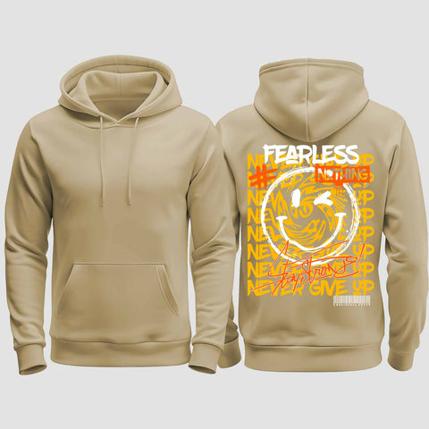 1020 "Smiley" Abschluss regular College Hoodie einseitig bedruckt