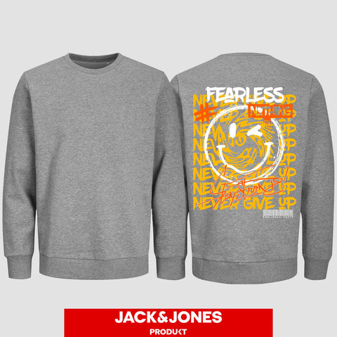 1020 "Fearless" Abschluss Sweatshirt by Jack&Jones einseitig bedruckt