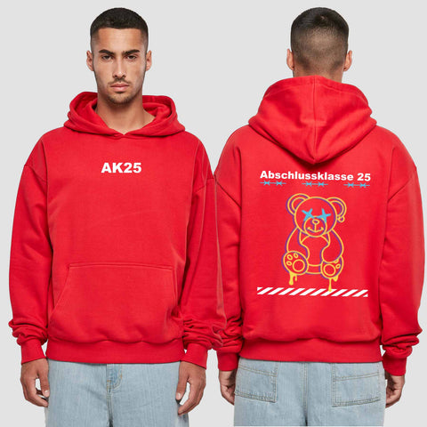 1016 "Teddy" Abschluss Premium Oversize Hoodie beidseitig bedruckt