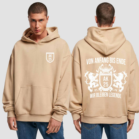 1023 "Legende" Abschluss Premium Oversize Hoodie einseitig bedruckt