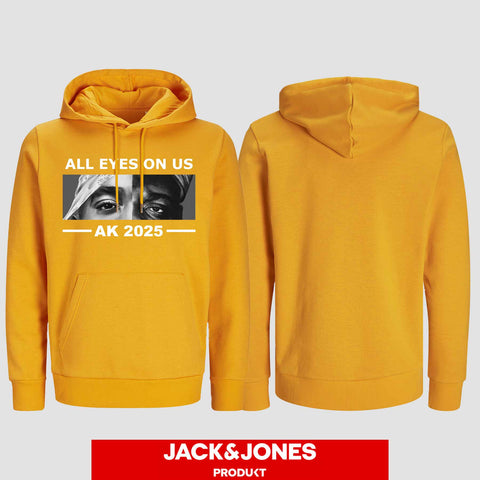 1022 "ALL EYES ON US" Abschluss Hoodie by Jack&Jones einseitig bedruckt