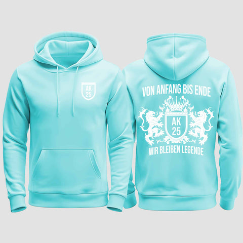 1023 "Legende" Abschluss regular College Hoodie beidseitig bedruckt