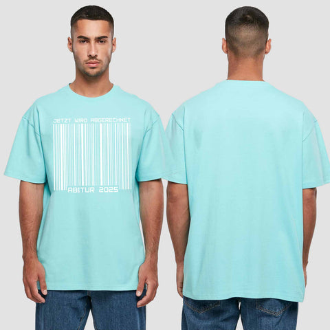 1025 "Barcode" Abi Oversize T-Shirt einseitig bedruckt