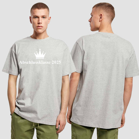 1047 "Abschluss Krone" Abschluss Oversize T-Shirt einseitig bedruckt