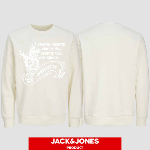 1048 "Säufste" Abschluss Sweatshirt by Jack&Jones einseitig bedruckt