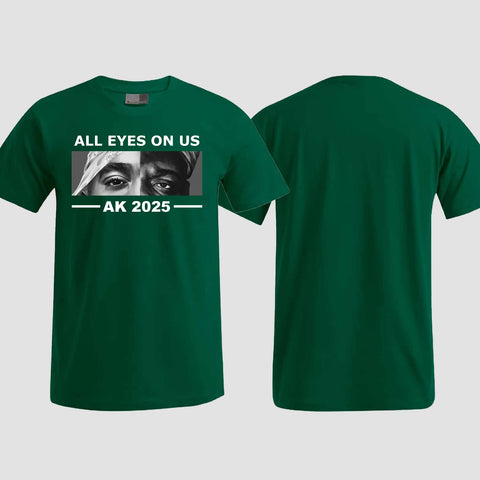 1022 "All Eyes on us" Abschluss T-Shirt einseitig bedruckt