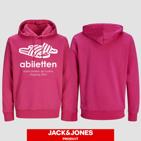 1003 "Abiletten" Abi Hoodie by Jack&Jones einseitig bedruckt