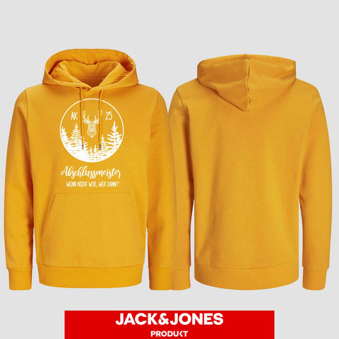 1018 "Abschlussmeister2" Abschluss Hoodie by Jack&Jones einseitig bedruckt