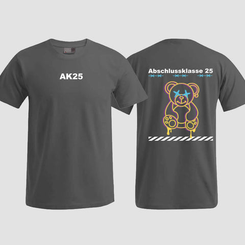 1016 "Teddy X" Abschluss T-Shirt beidseitig bedruckt