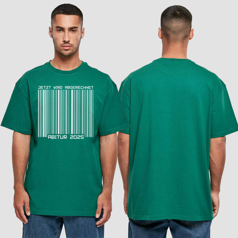 1025 "Barcode" Abi Oversize T-Shirt einseitig bedruckt