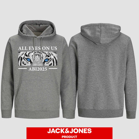 1021 "All Eyes on Us Tiger" ABI Hoodie by Jack&Jones einseitig bedruckt