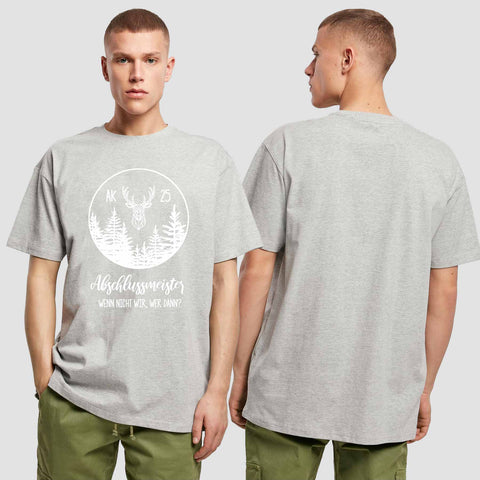 1018 "Abschlussmeister2" Abschluss Oversize T-Shirt einseitig bedruckt