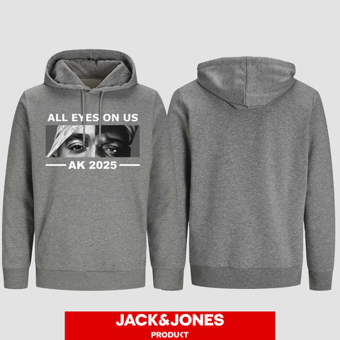 1022 "ALL EYES ON US" Abschluss Hoodie by Jack&Jones einseitig bedruckt