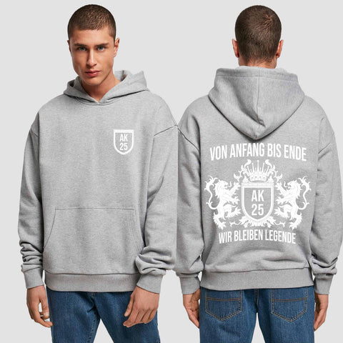 1023 "Legende" Abschluss Premium Oversize Hoodie einseitig bedruckt