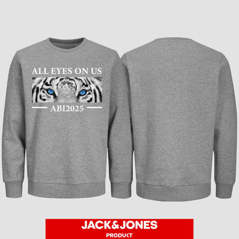 1021 "All Eyes Tiger" Abi Sweatshirt by Jack&Jones einseitig bedruckt