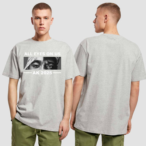 1022 "All Eyes on us" Abschluss Oversize T-Shirt einseitig bedruckt