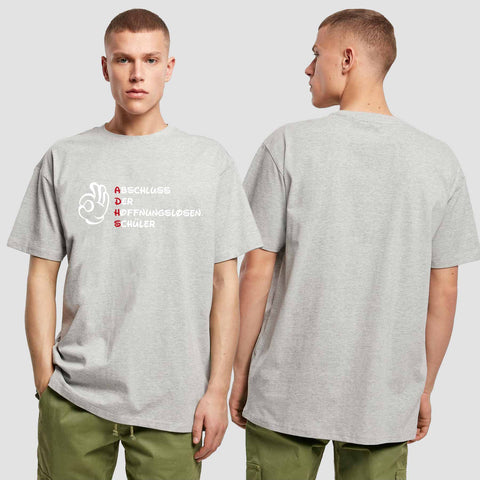 1011 "A.D.H.S" Abschluss Oversize T-Shirt einseitig bedruckt