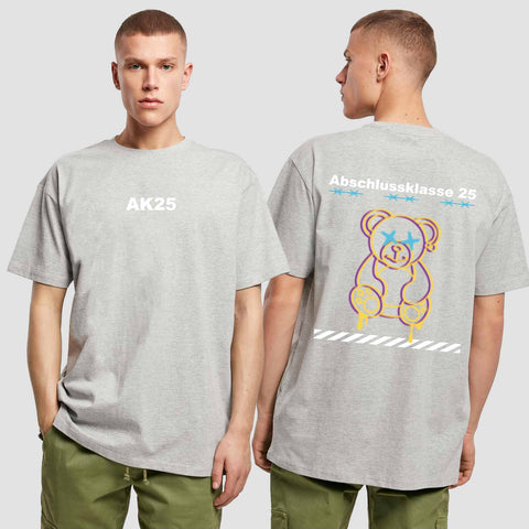 1016 "Teddy X" Abschluss Oversize T-Shirt beidseitig bedruckt