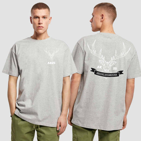 1017 "Absch(l)ussmeister Polygon" Abschluss Oversize T-Shirt beidseitig bedruckt