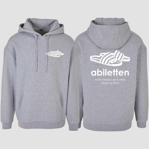 1006 "Abiletten" Abi Oversize Hoodie beidseitig bedruckt