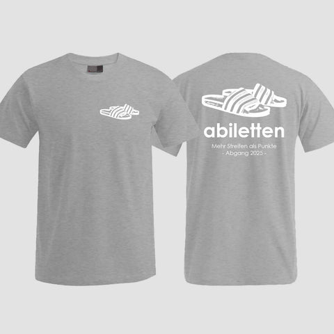 1006 "Abiletten" Abi T-Shirt beidseitig bedruckt