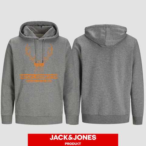 1013 "Absch(l)ussmeister Brille" Abschluss Hoodie by Jack&Jones einseitig bedruckt