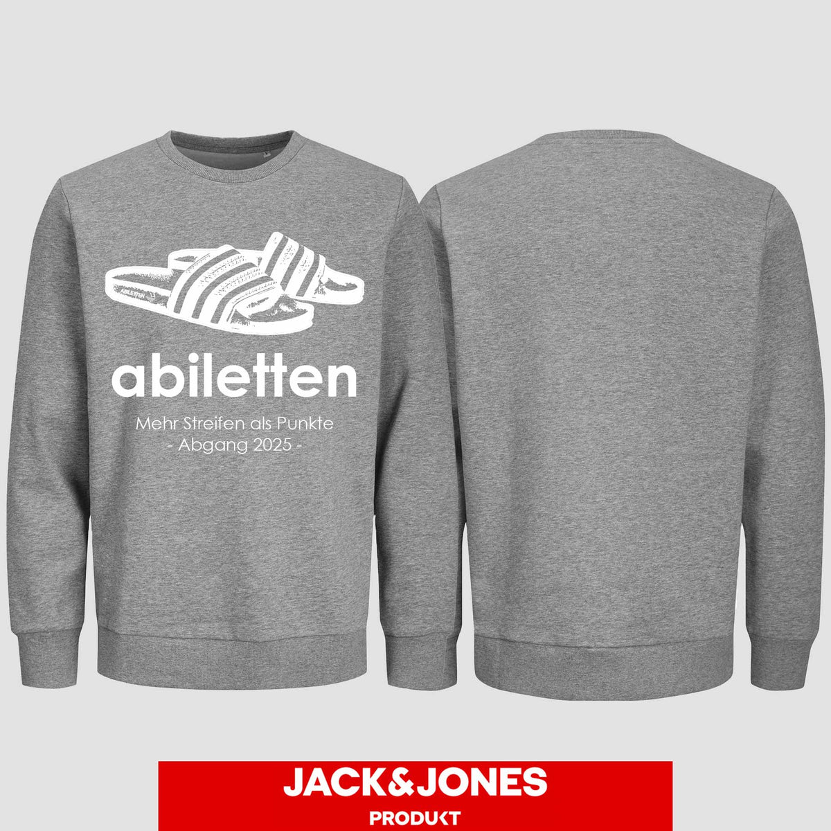 1003 "Abiletten" Abi Sweatshirt by Jack&Jones einseitig bedruckt