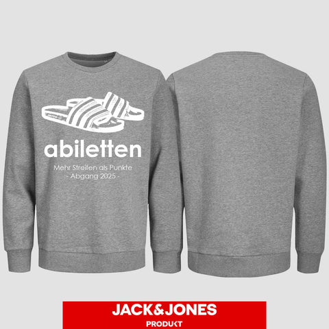 1003 "Abiletten" Abi Sweatshirt by Jack&Jones einseitig bedruckt