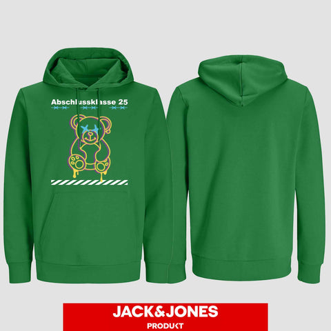 1014 "Teddy X" Abschluss Hoodie by Jack&Jones einseitig bedruckt