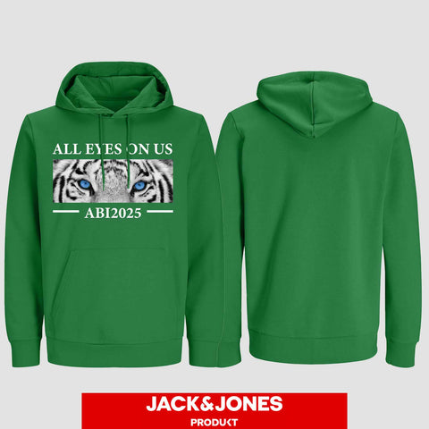 1021 "All Eyes on Us Tiger" ABI Hoodie by Jack&Jones einseitig bedruckt