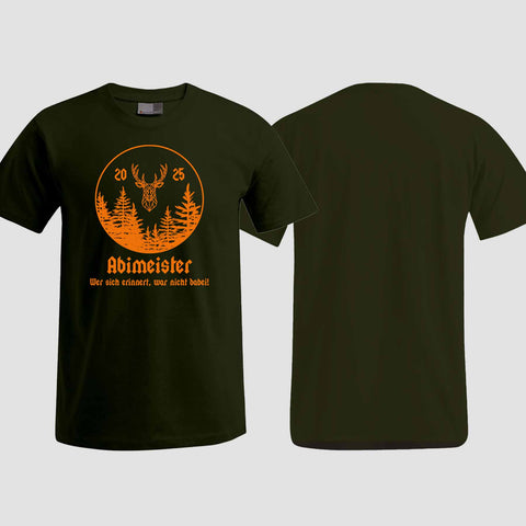 1004 "Abimeister" Abi T-Shirt einseitig bedruckt