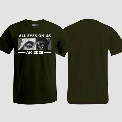 1022 "All Eyes on us" Abschluss T-Shirt einseitig bedruckt