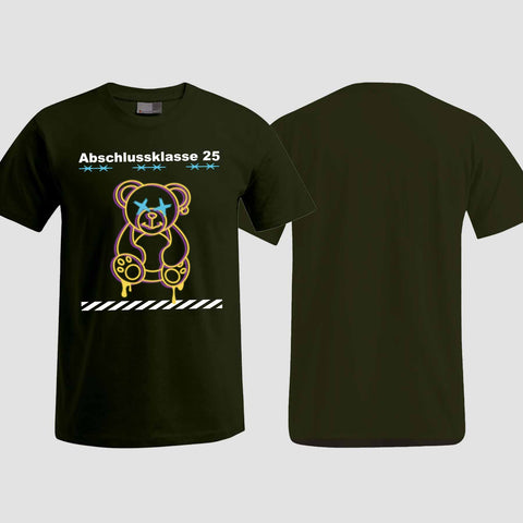 1014 "Teddy X" Abschluss T-Shirt einseitig bedruckt