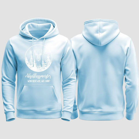 1018 "Abschlussmeister 2" Abschluss regular College Hoodie einseitig bedruckt