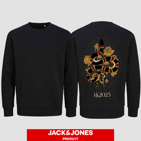 1042 "Snake" Abschluss Sweatshirt by Jack&Jones einseitig bedruckt