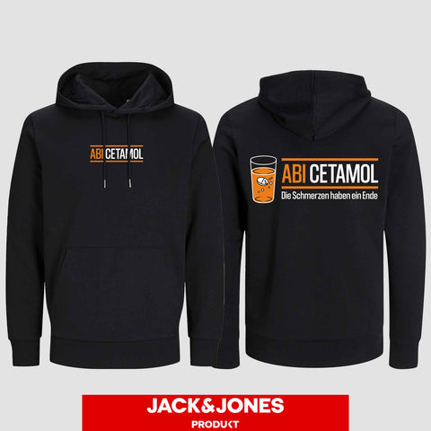 1002 "Abicetamol" Abi Hoodie by Jack&Jones beidseitig bedruckt