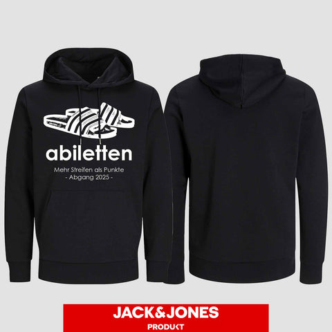 1003 "Abiletten" Abi Hoodie by Jack&Jones einseitig bedruckt