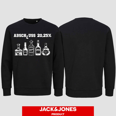 1039 "Abschluss 20,25%" Abschluss Sweatshirt by Jack&Jones einseitig bedruckt