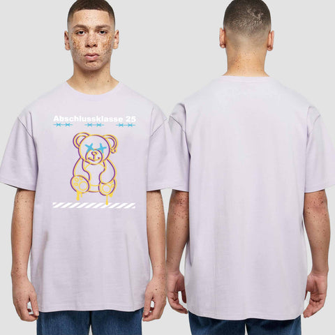 1014 "Teddy X" Abschluss Oversize T-Shirt einseitig bedruckt