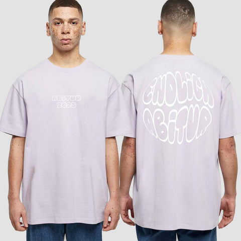 1037 "Endlich Abitur" ABI Oversize T-Shirt beidseitig bedruckt