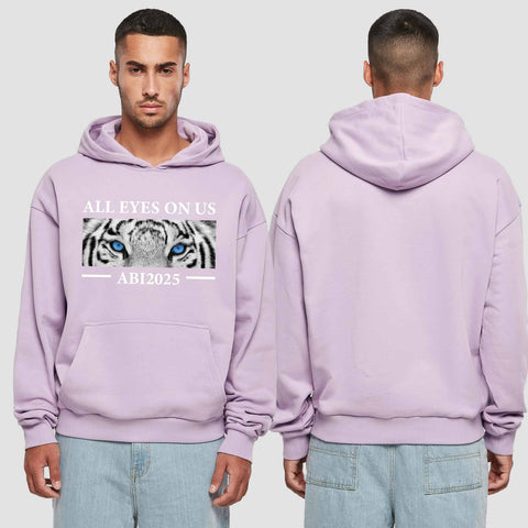 1021 "all Eyes Tiger" Abi Premium Oversize Hoodie einseitig bedruckt