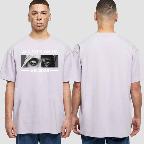 1022 "All Eyes on us" Abschluss Oversize T-Shirt einseitig bedruckt