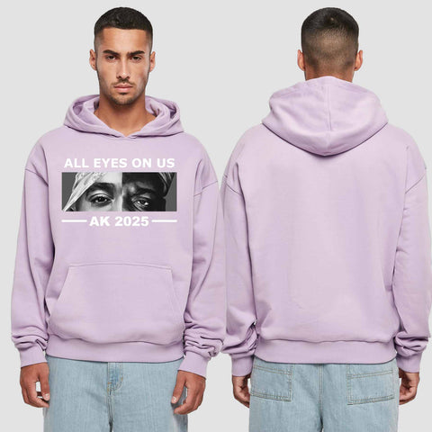 1022 "all Eyes" Abschluss Premium Oversize Hoodie einseitig bedruckt