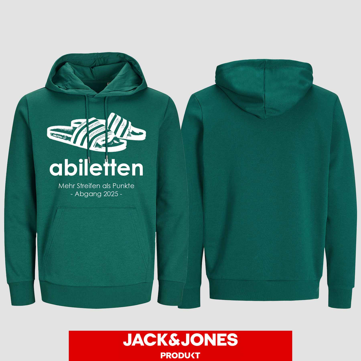 1003 "Abiletten" Abi Hoodie by Jack&Jones einseitig bedruckt