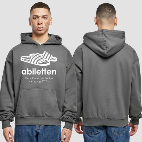 1003 "Abiletten" Abi Premium Oversize Hoodie einseitig bedruckt